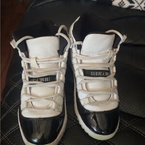 Jordan Kids Black and White Sneakers